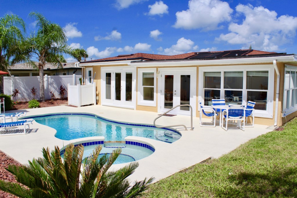 Heated Pool Home Directly Across the street From Beach Close to Flagler
