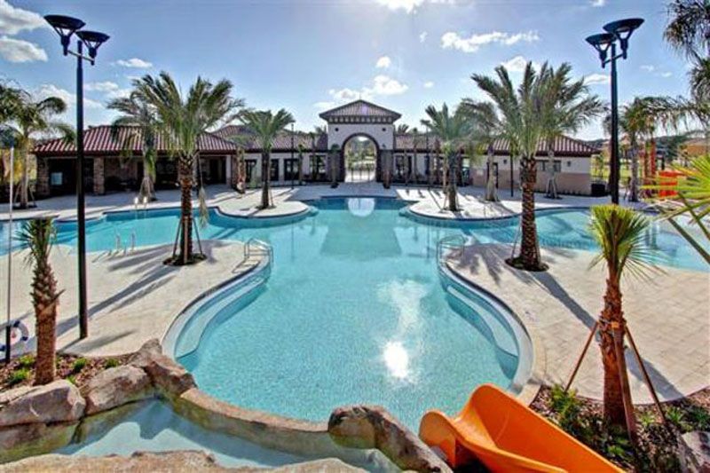 A resort Pool that can be used by owners when you buy property in Orlando Florida