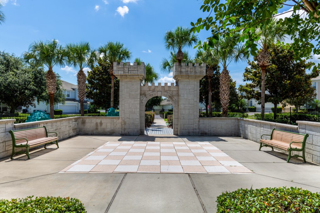 Resort Community Chess Game Park For Guest Use