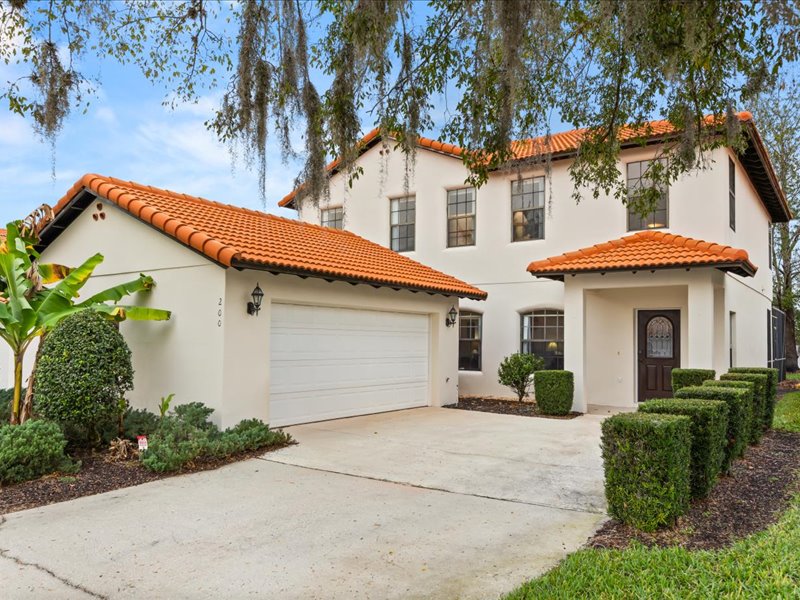 Side view of the villa