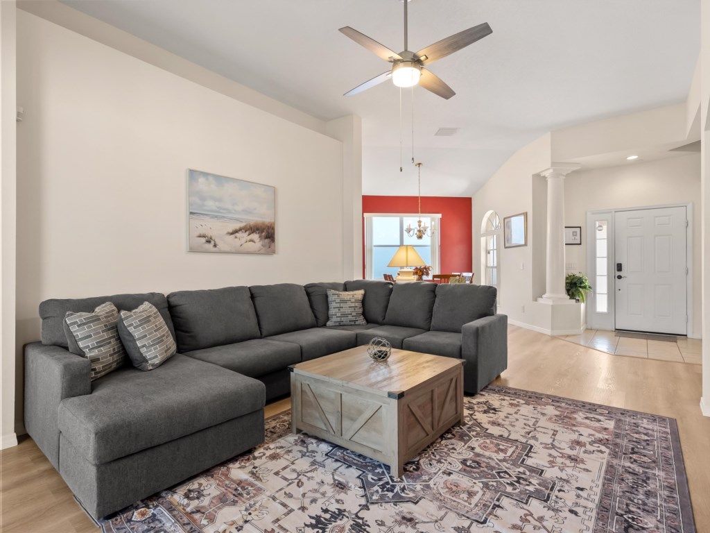 Living Area with Sectional Sofa