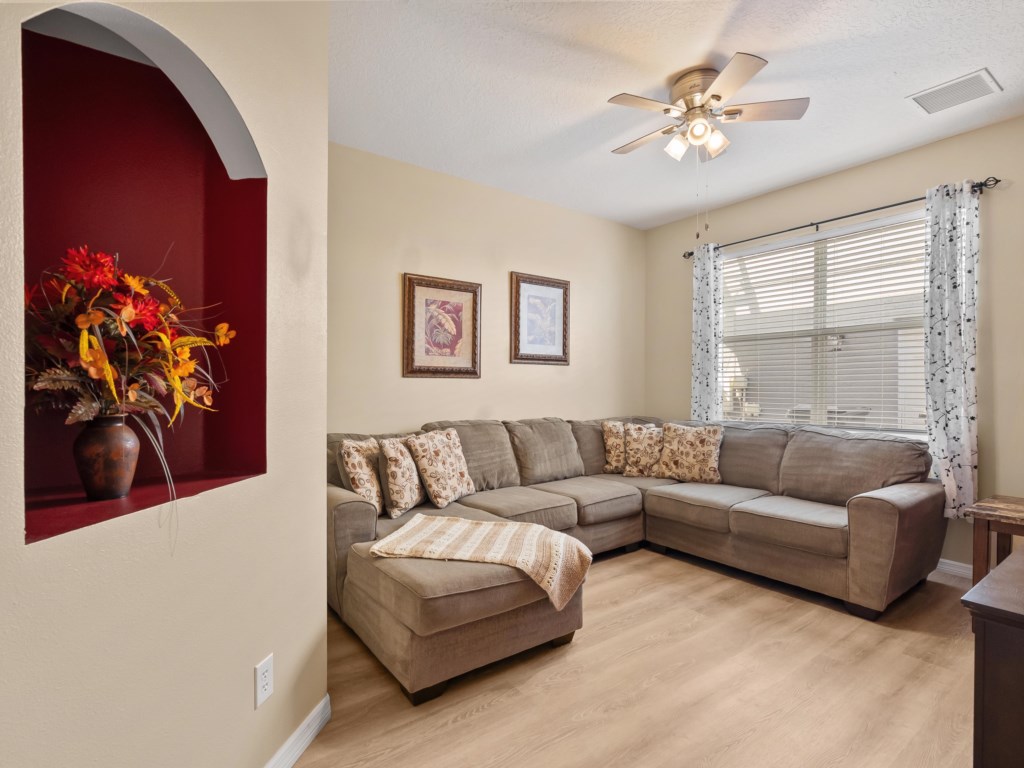 Second Living Room Area with A Sectional Sofa