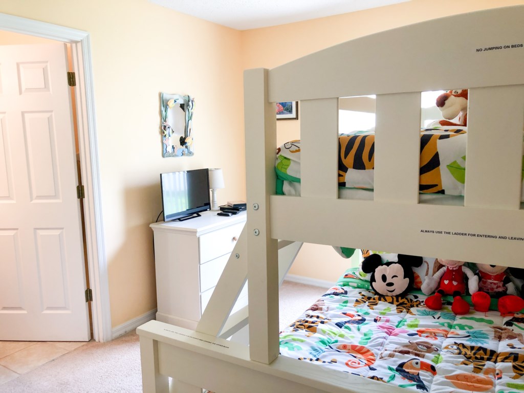 Mickey themed bunk bed! Great for the kids!