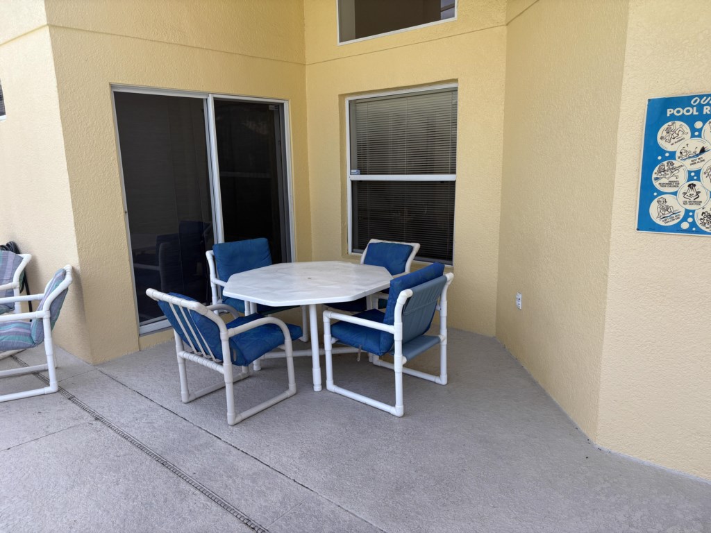 Outside dining area