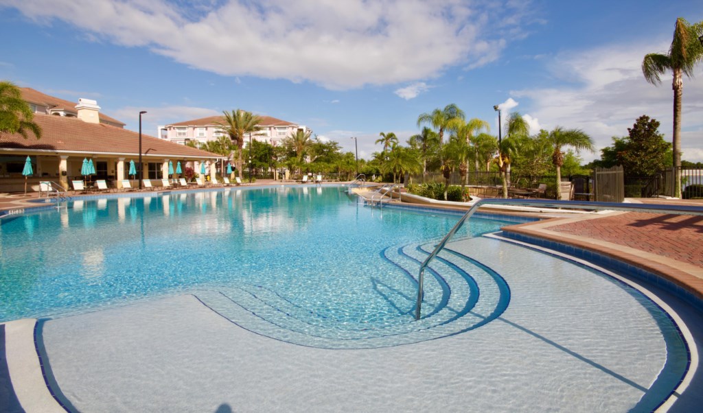 Heated resort pool