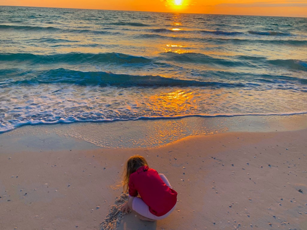 Granddaughter at the beach