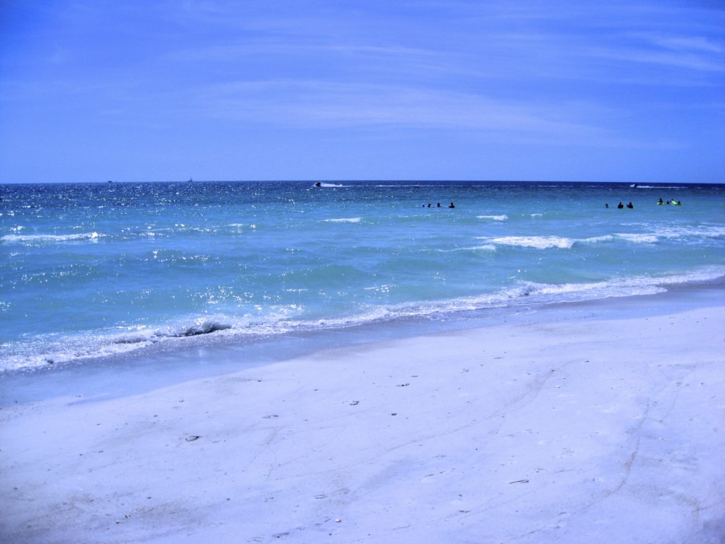 The beach and Gulf of Mexico 