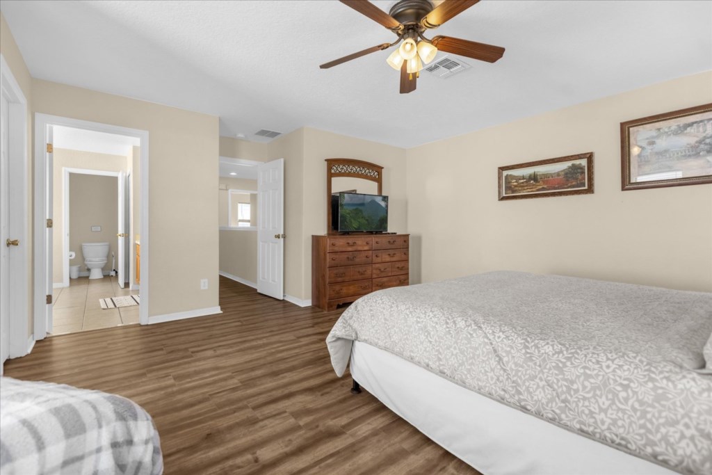 Large space and all new hardwood floors throughout bedrooms