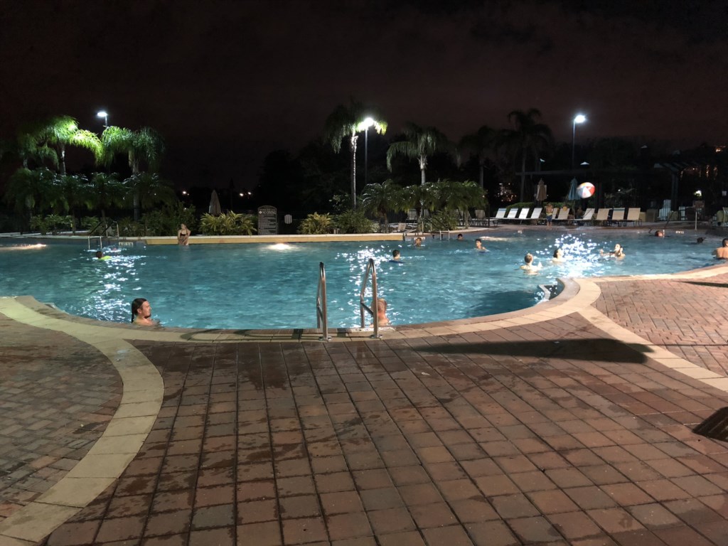 Night at the resort pool - georgous