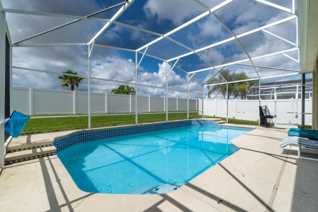 Amazing South Facing Pool with Privacy fence all around