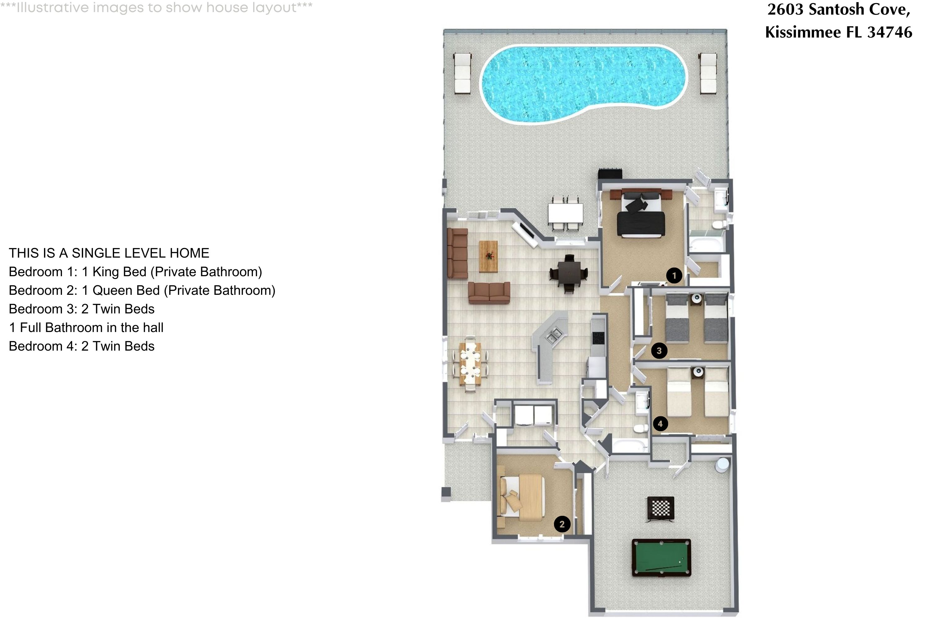 4 bedroom vacation house at Veranda Palms - Image 27