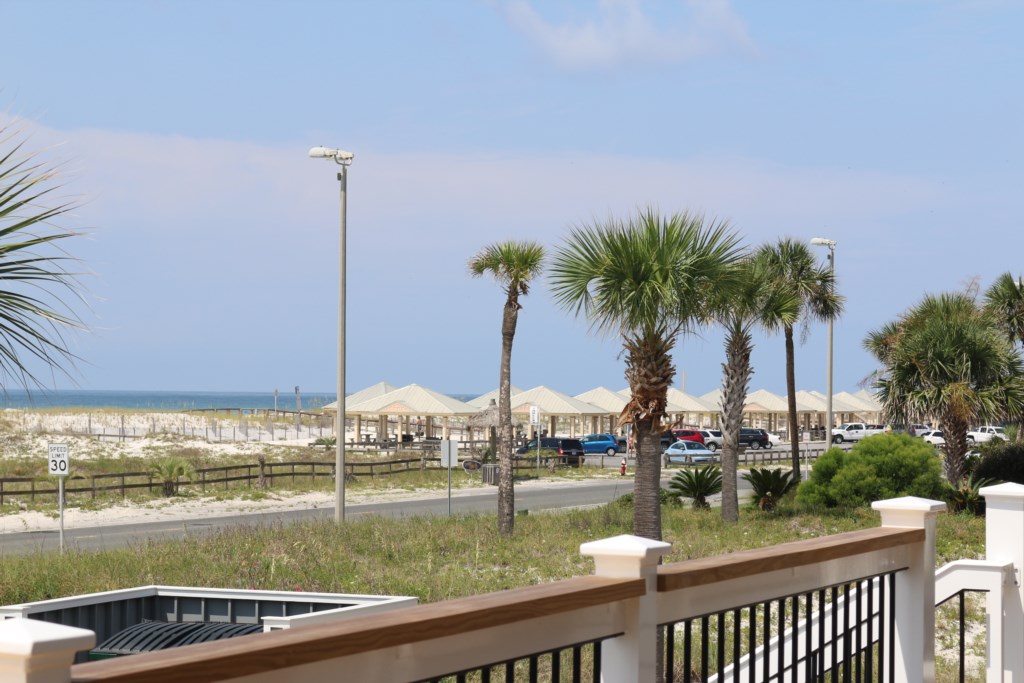 View of the Gulf from the front deck entrance