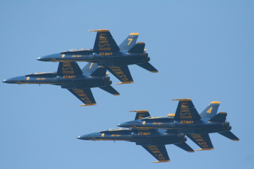 Enjoy the Blue Angels show in July