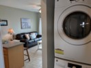 Unit has fuill size washer and dryer