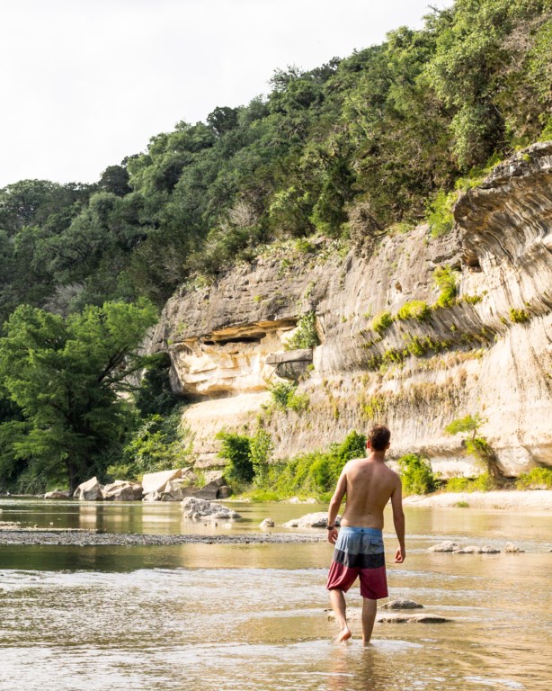 Tubing on the Guadalupe River.