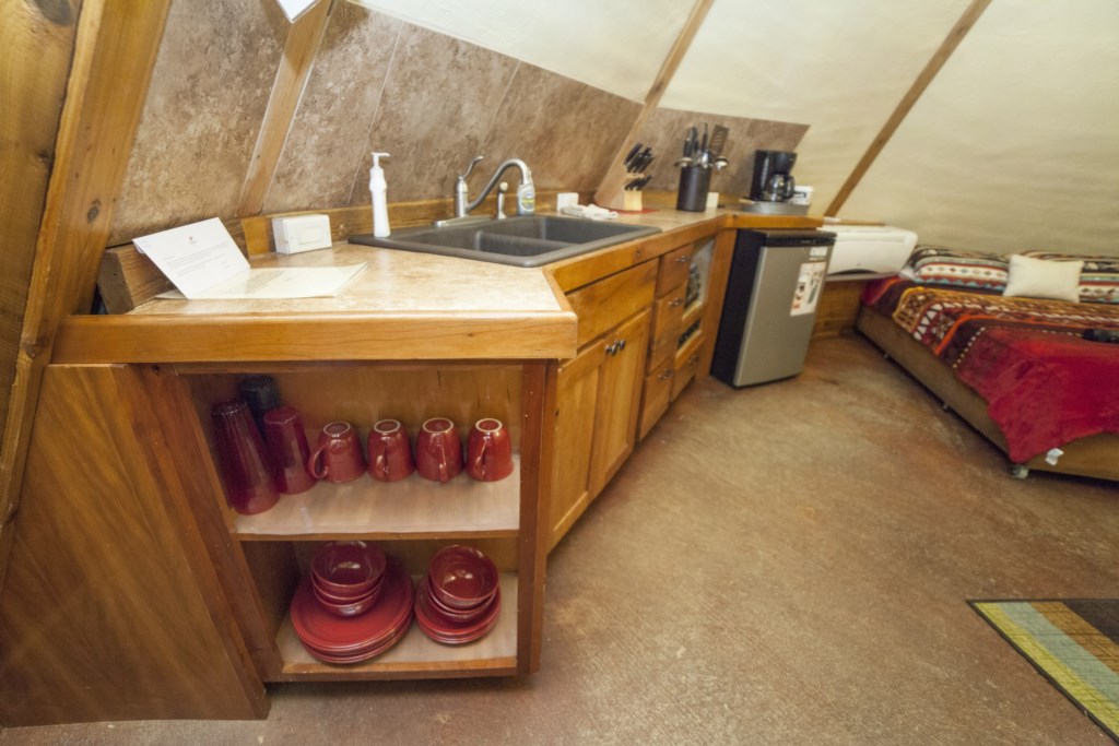 Kitchen sink, dishes, mini-fridge, & coffee provided!