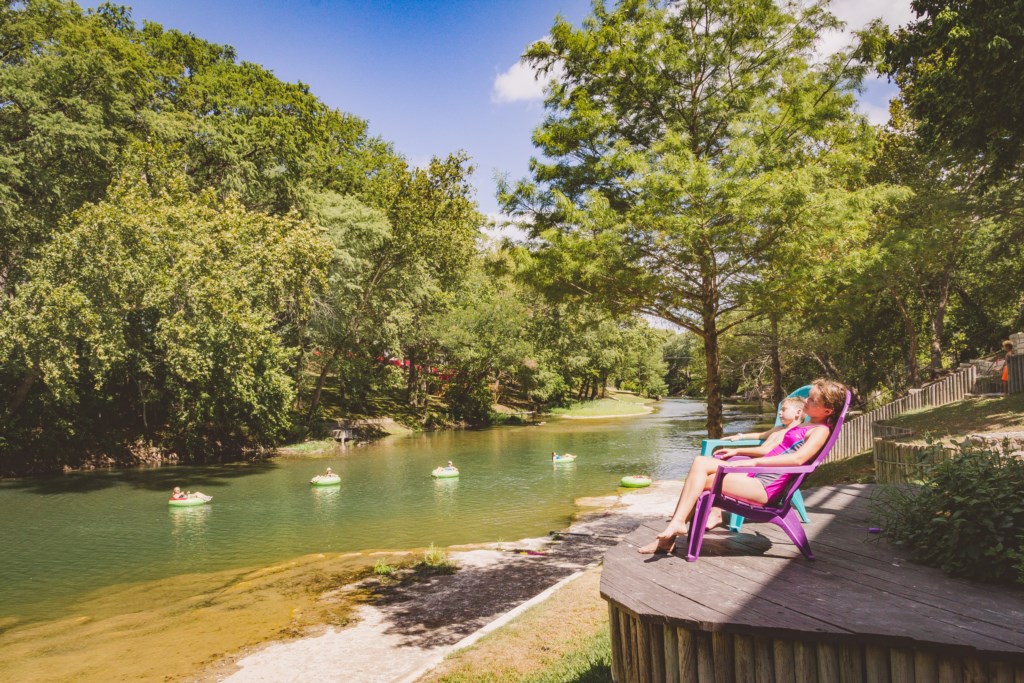Right on the Guadalupe River where you want to be!