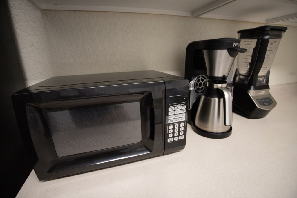 High quality appliances and coffee provided.