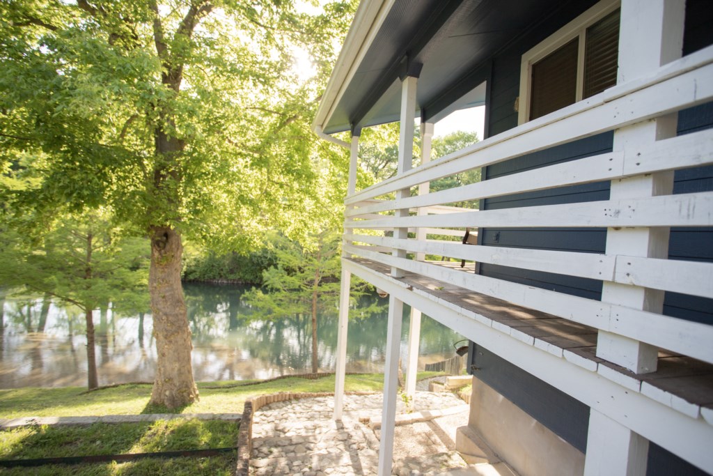 Featuring a fabulous view of the Guadalupe River!