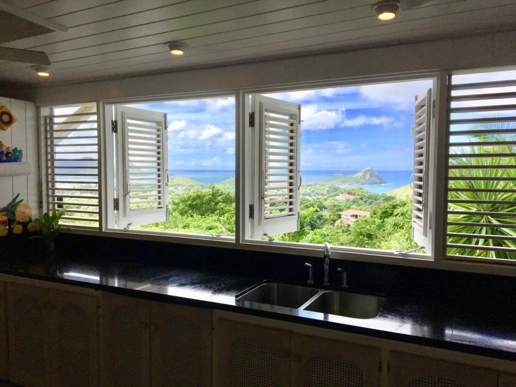 Dishes with a view!