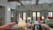 Resort clubhouse living area