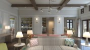 Resort clubhouse living area