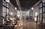Resort clubhouse fitness area