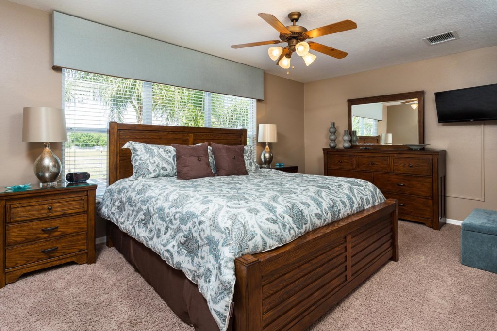 Tranquil upstairs bedroom 3 is a great place to catch up on rest