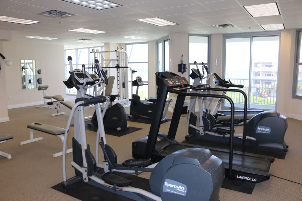 Fitness center with everything you need to keep up with your workout routine