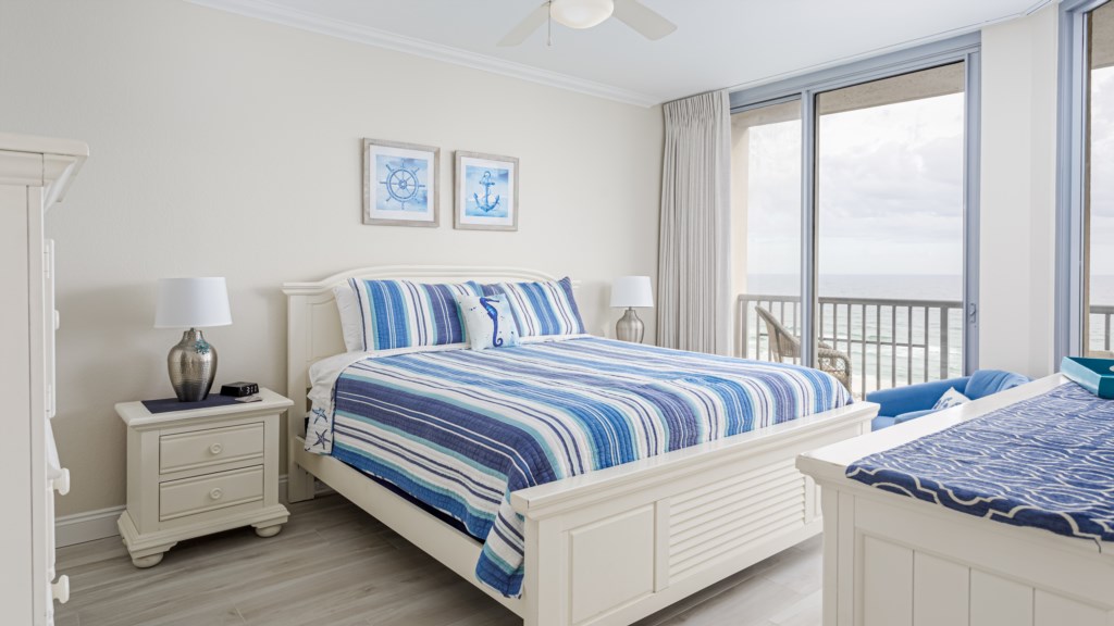 Fall asleep to the sounds of the Gulf of Mexico and wake up to the most amazing view in the lovely master bedroom