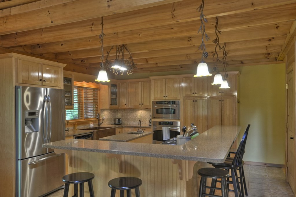 The main level open floorplan makes entertaining with family a breeze