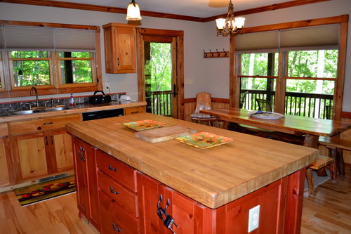Beautiful Kitchen with Large custom island ideal for all those family gatherings