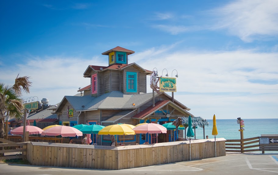 World Famous Pompano Joes on the Beach is a short walk away