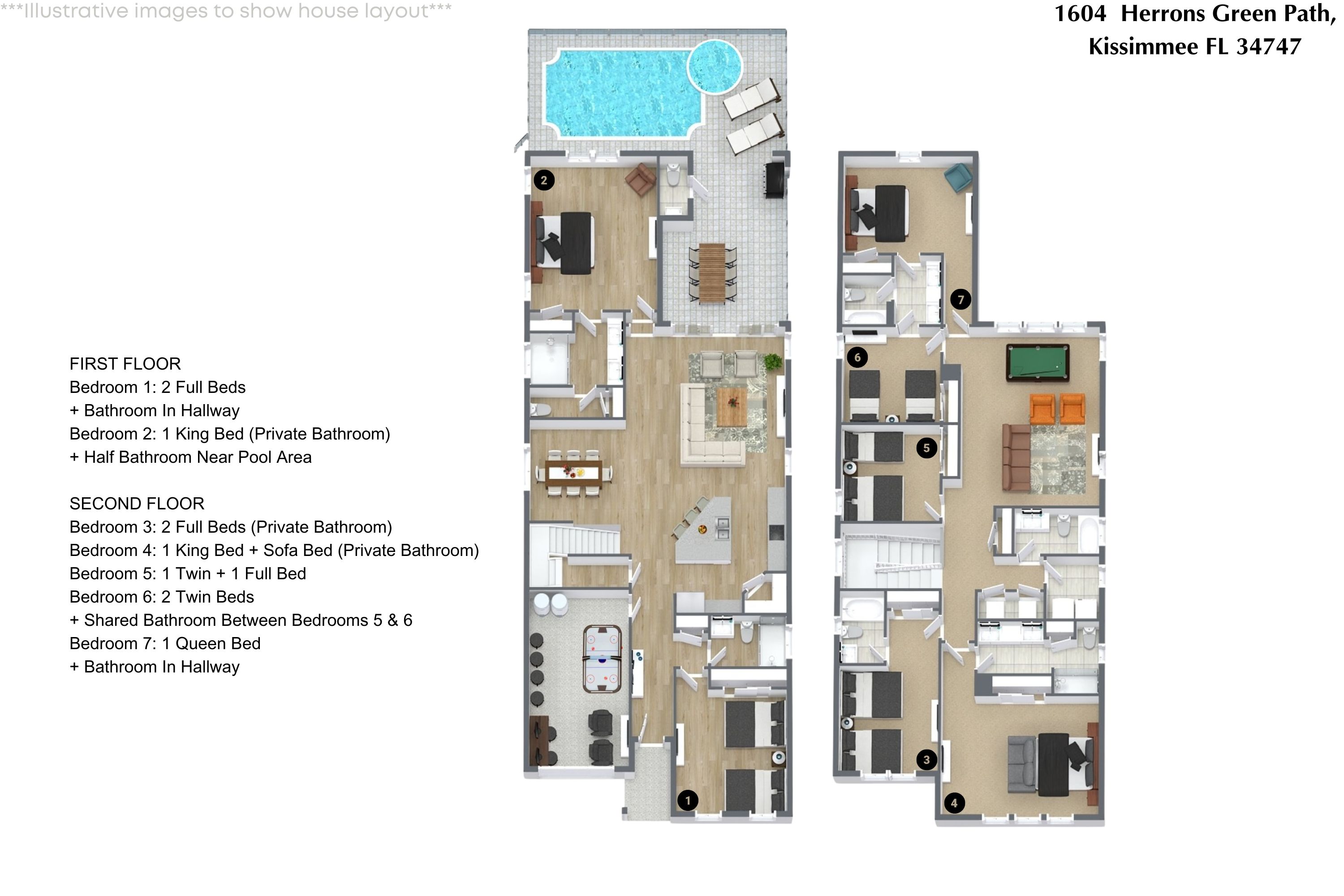 7 bedroom vacation house at Solara Resort - Image 45