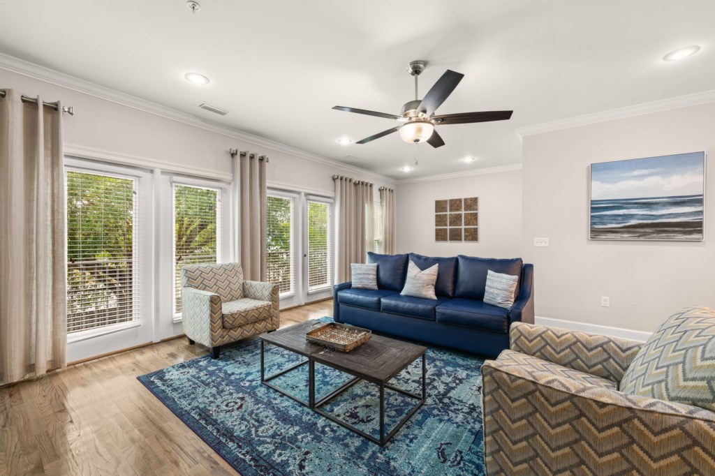 Open Living and Dining Area