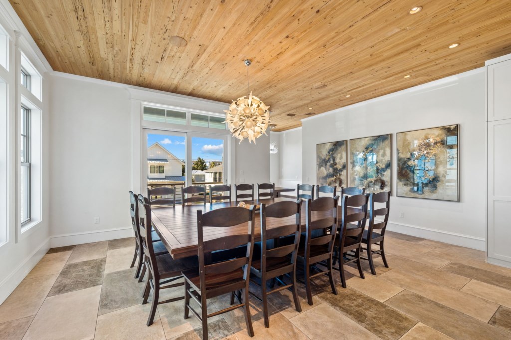 Large Dining Room Table in Kitchen