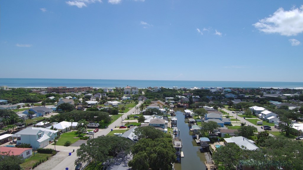 Ariel View to Ocean