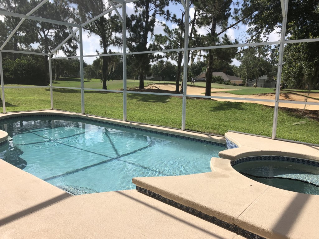 Screened-In Pool & Spa w/ Golf Course View