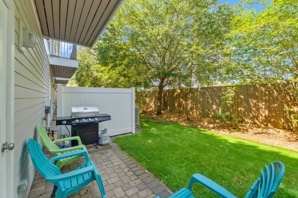 Backyard Area With Grill