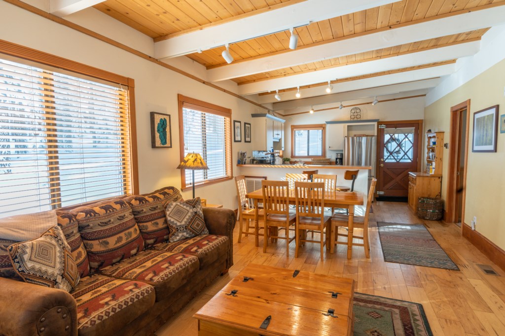 Enjoy all the feels of nature, the woods and mountain life in this classic Tahoe cabin.