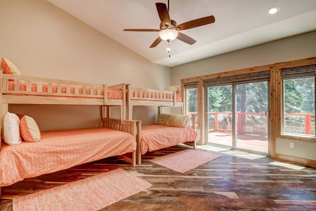 The children will love the spacious Twin over Full Bunk Bedroom with access to the balcony