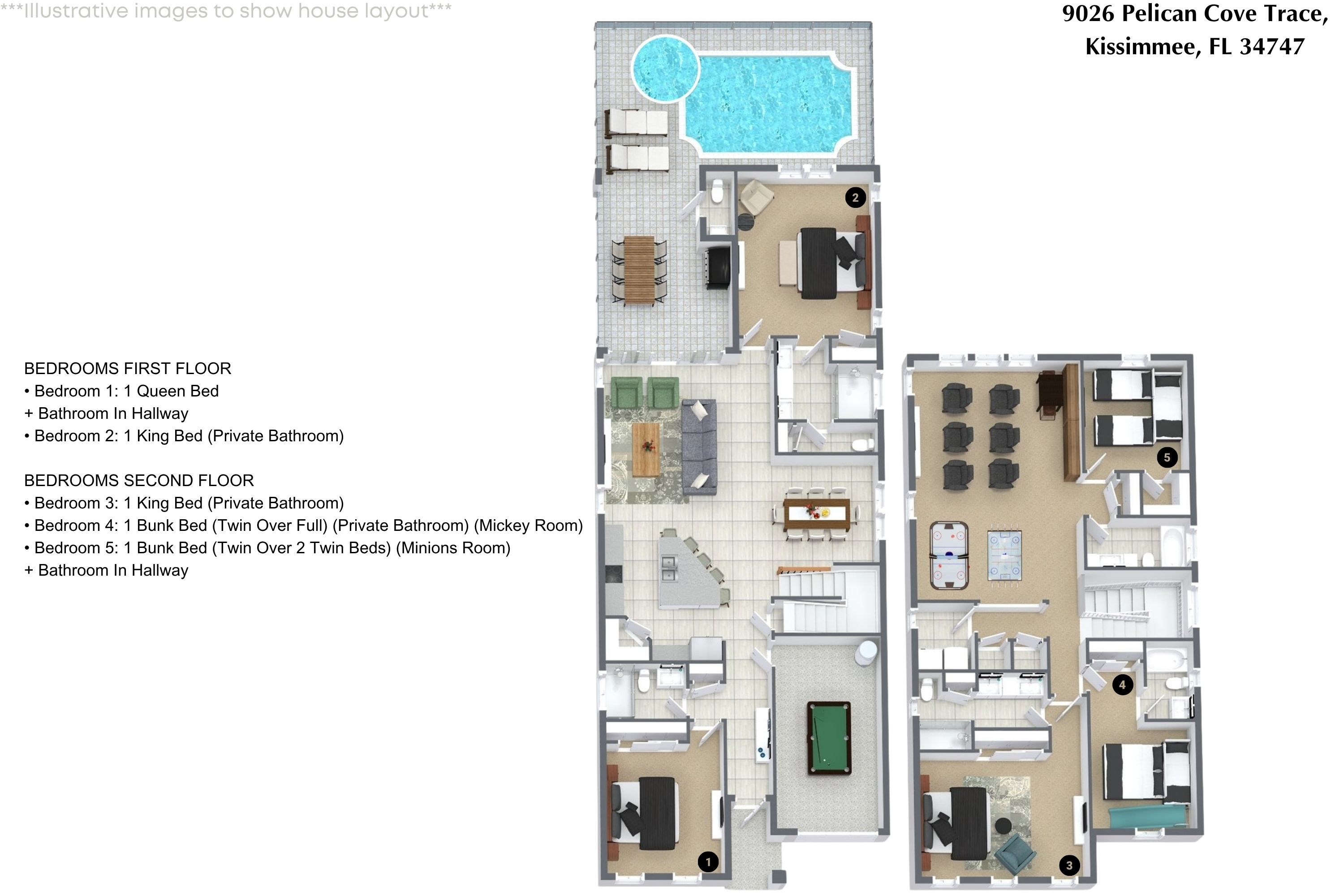 5 bedroom vacation house at Solara Resort - Image 44