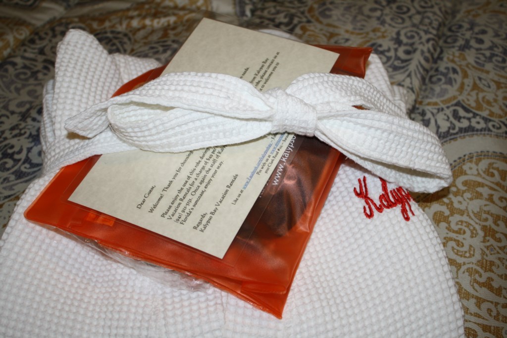 Spa Robes & Slippers with complimentary toiletry bag. 