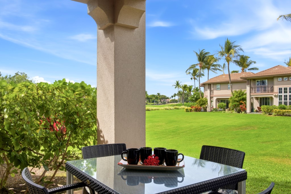 Relax on the patio with lush garden views and morning coffee.
