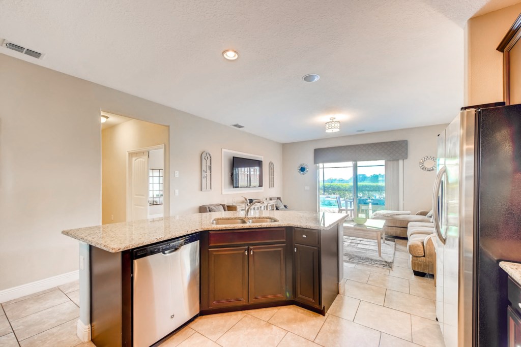 Kitchen and Living Room