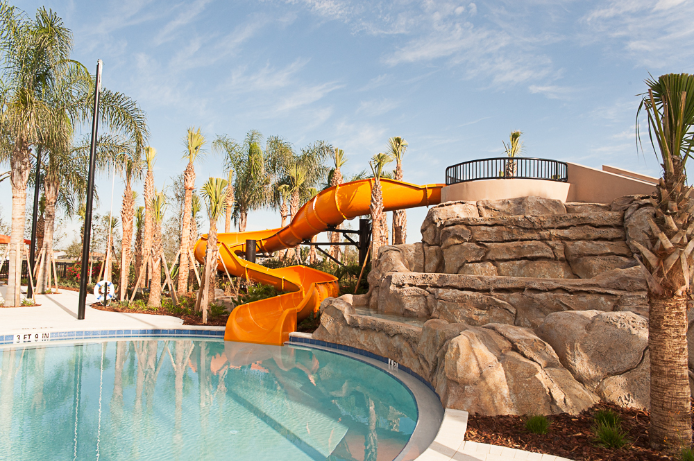 Clubhouse waterslide