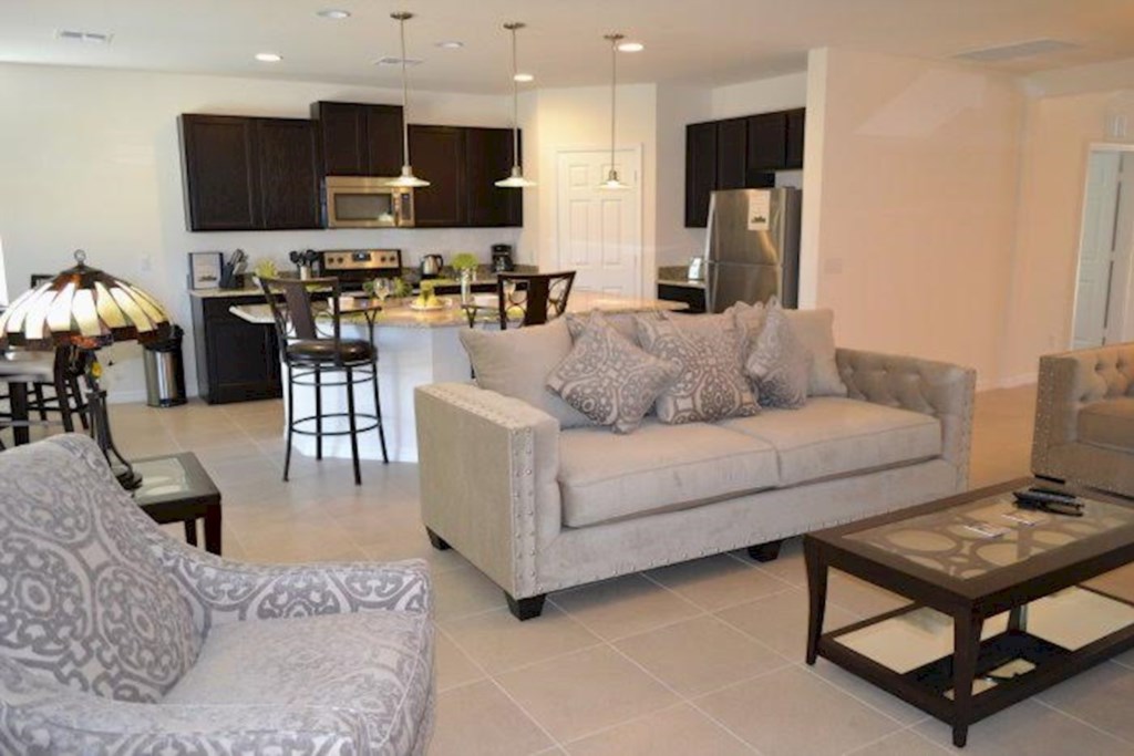 Sitting room & Kitchen