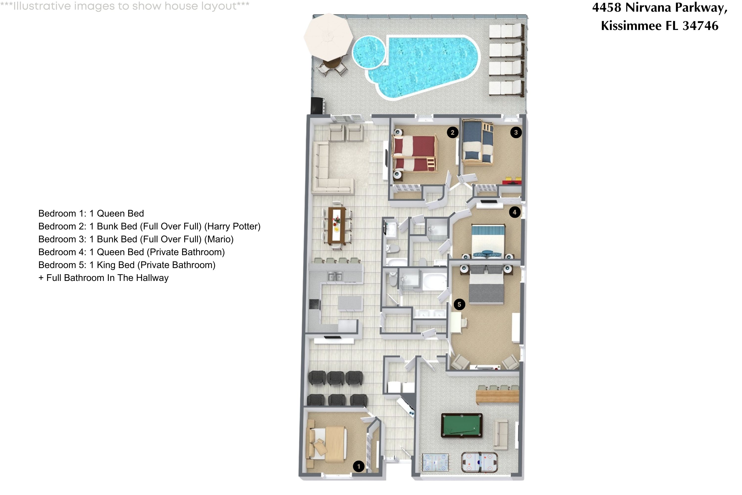5 bedroom vacation house at Veranda Palms - Image 41