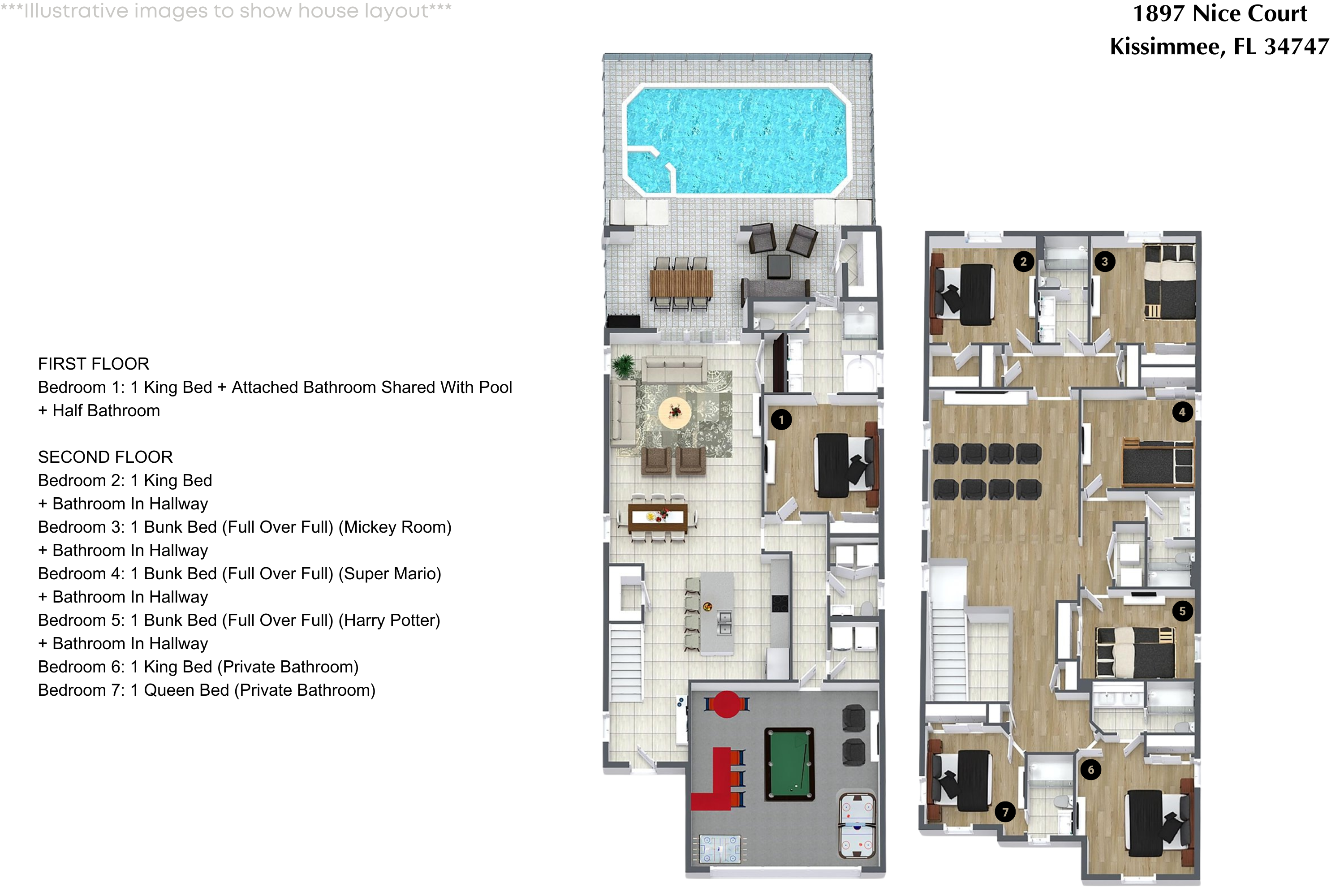 7 bedroom vacation house at Windsor at Westside - Image 52