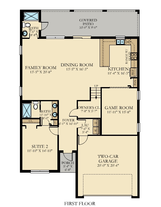 6 bedrooms and 6 bathroom floor plan